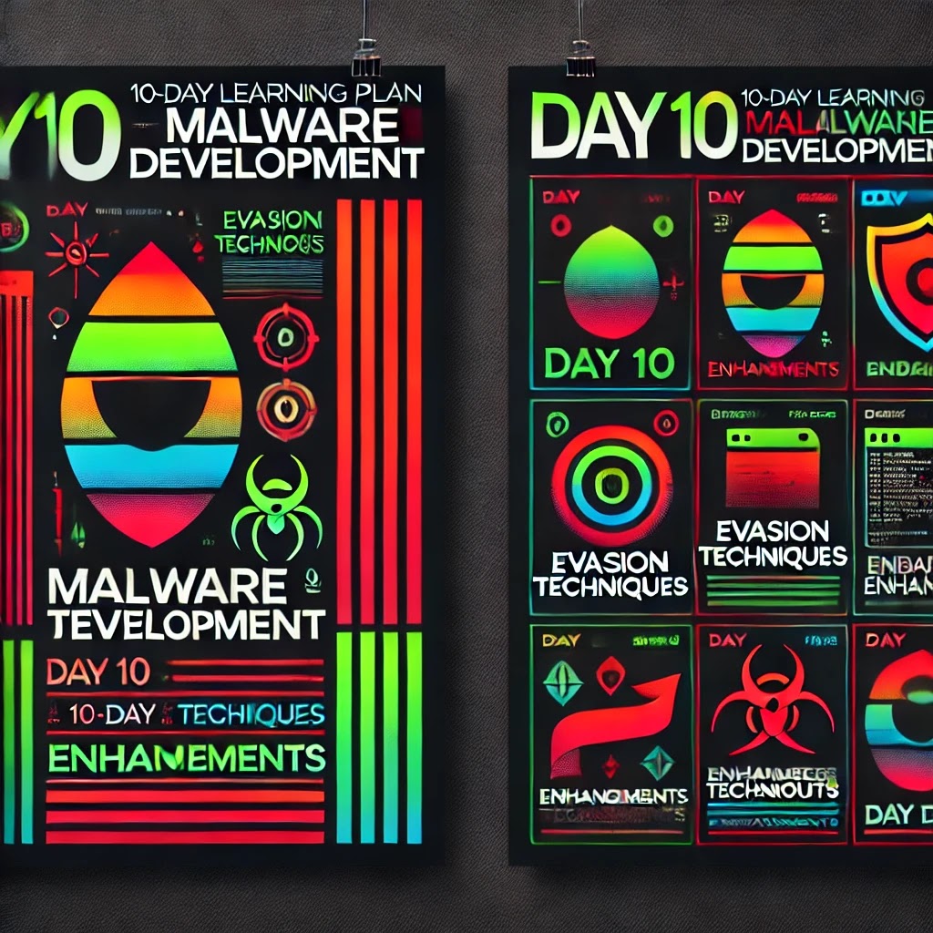 10-Day Plan for Learning Malware Development in C: Day 10 – Evasion Techniques and Feature Enhancements